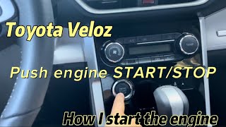 Push engine Start|Stop button #toyotaveloz #toyota