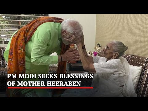 Gujarat Elections | Ahead Of Gujarat Polls Phase 2, PM Modi Seeks Blessings Of Mother Heeraben - NDTV