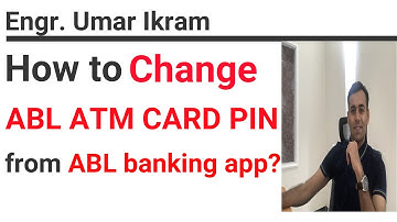 How to Change ABL ATM Card Pin through myABL app?