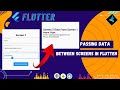 Flutter passing data between screen  send data from one page to another in flutter