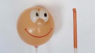 Как сделать привязку/резинтвист/пуговку к шару / ties using balloon stick