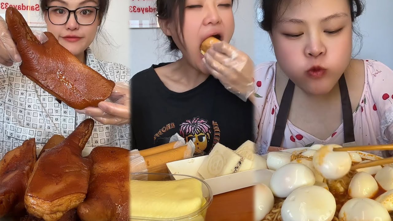 Mukbang food challeng new with real sound 