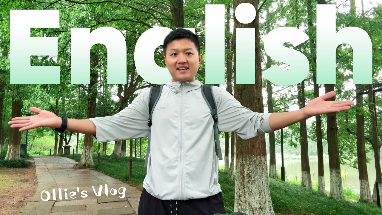 LEARN ENGLISH naturally while riding bike at Xiang Lake 🚴|  Real Life english (comprehensible input)
