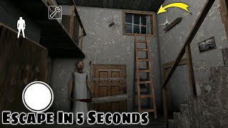 Escape in 5 Seconds form Granny House : Game Definition Scary Granny game Secret Trick Horror ग्रैनी screenshot 5