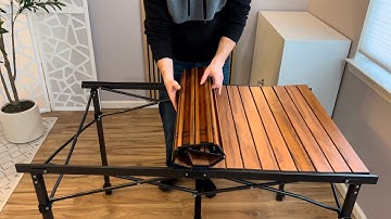 Camping Table with Adjustable Height—Sturdy, Foldable & Built for Outdoor Adventures!