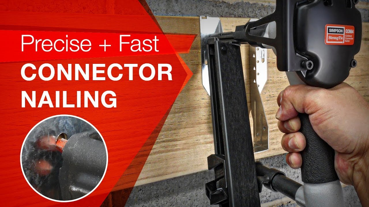 Simpson StrongTie® CCN64 Collated Connector Nailer YouTube