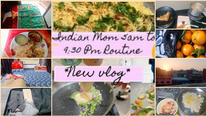INDIAN MOM 5am to 9:30pm PRODUCTIVE/REAL Busy Morning to Late Night India mom  Daily Routine 2025