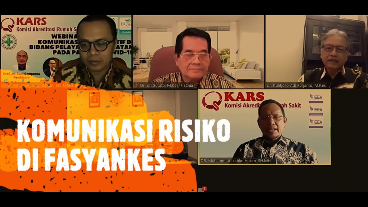 Komunikasi Risiko  di  Fasyankes Rumah  Sakit  YouTube