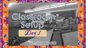 First Grade Classroom Setup | Day 1 | Getting Things Clean!