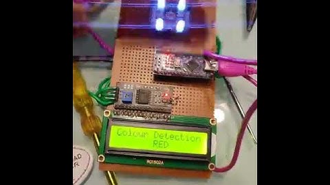 Arduino base colour detection project.....#arduino#Sensors#electronics#project#diy#etechno#creation