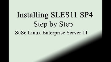 Suse  Linux Enterprise Server 11 SP4 Installation on Vmware