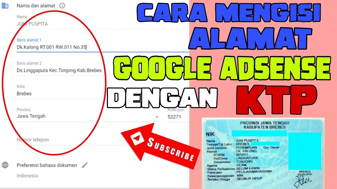 Mengisi Nama di Google AdSense: Kesesuaian dengan KTP dan Implikasinya