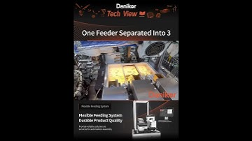 Danikor Flexible Feeder | One Feeder Separated Into 3 | Anti-Roll Plate | ESD Surface