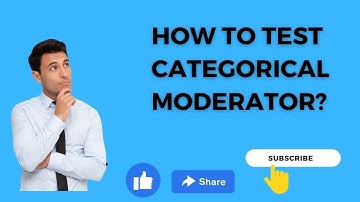 Moderation Analysis with Categorical Moderator using AMOS