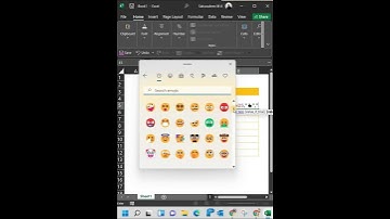 How to use Emojis in Excel