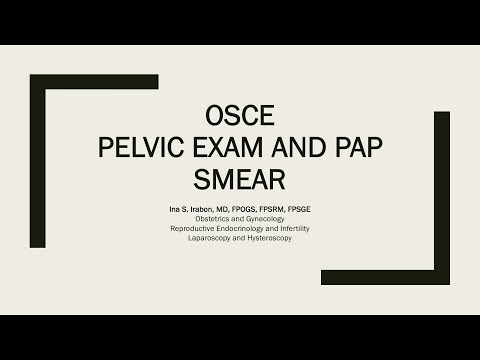 video OSCE PELVIC EXAM AND PAPSMEAR