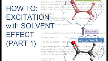 Avogadro with Gaussian Tutorial: Fluorescence in Solvent PART1