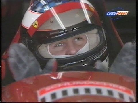 Michael Schumacher testing 1996 for Ferrari in a 412T2 V10 and 412T1B V12