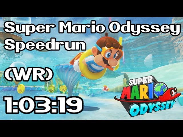FIRST EVER Super Mario Odyssey Speedrun in UNDER 1 HOUR! (1P World