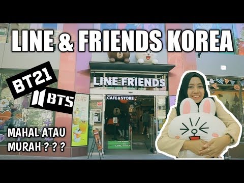 BELANJA DI LINE U0026 FRIENDS BT21 BTS | ITAEWON KOREA