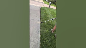 Edging with a string trimmer | #crispy