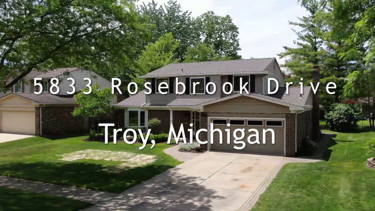 New on Market! 5833 Rosebrook Drive, Troy, MI YouTube