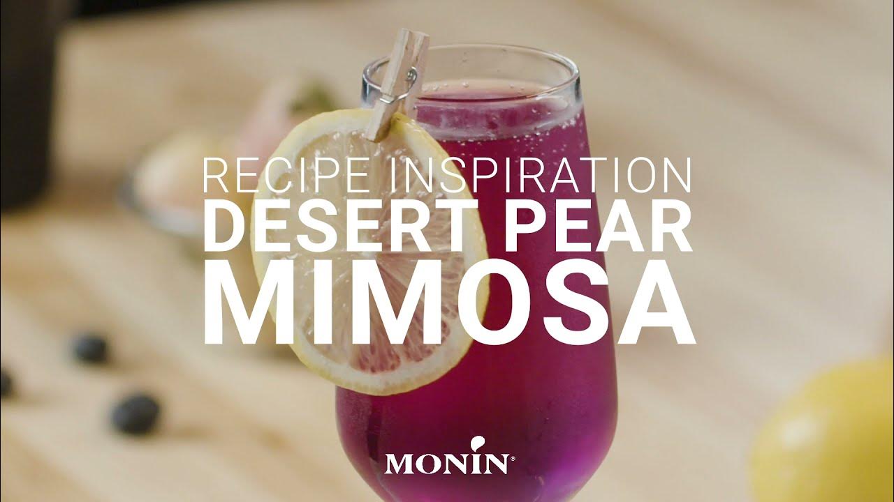 Monin Recipe Inspiration Desert Pear Mimosa YouTube