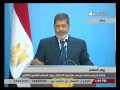 الرئيس مرسي يلقي شعرا للأم في عيد المعلم