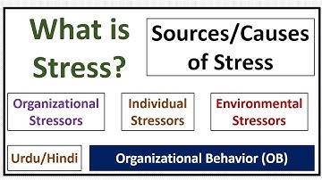 What is Stress? Sources/Causes of Stress- Organizational Behavior (OB)