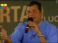 PhD en Economía Rafael Correa sobre el Desarrollo Económico, Política Comercial, Ahorro y Liquidez