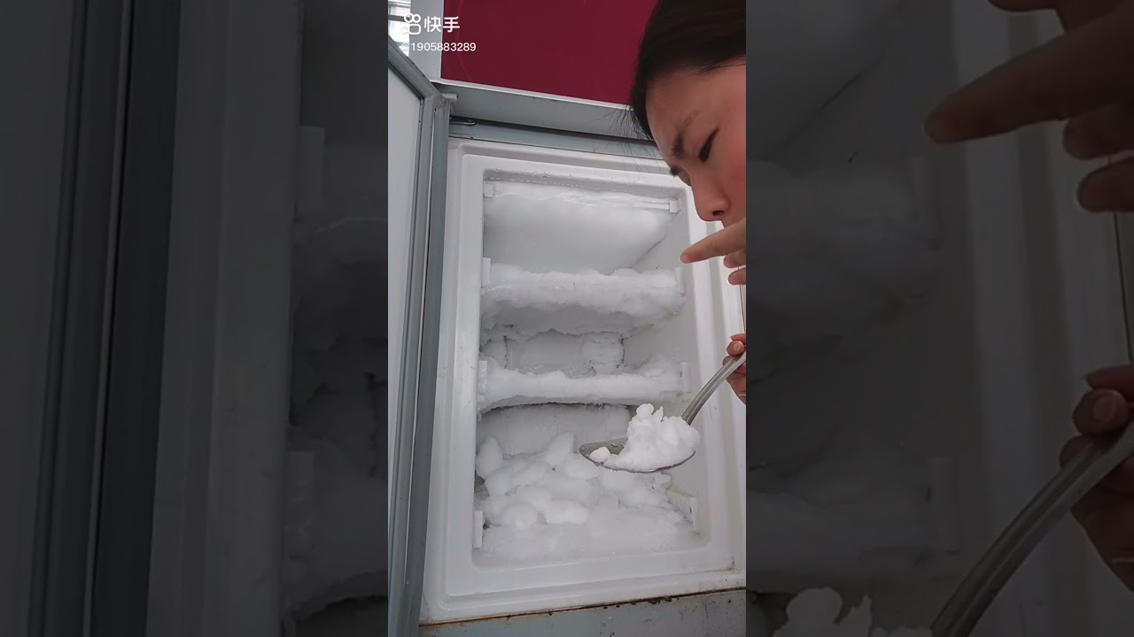 🌨Compilation of FREEZER FROST scraping and eating🌨 Chilling with the RedFreezer ❄️Part 1 of 2❄️