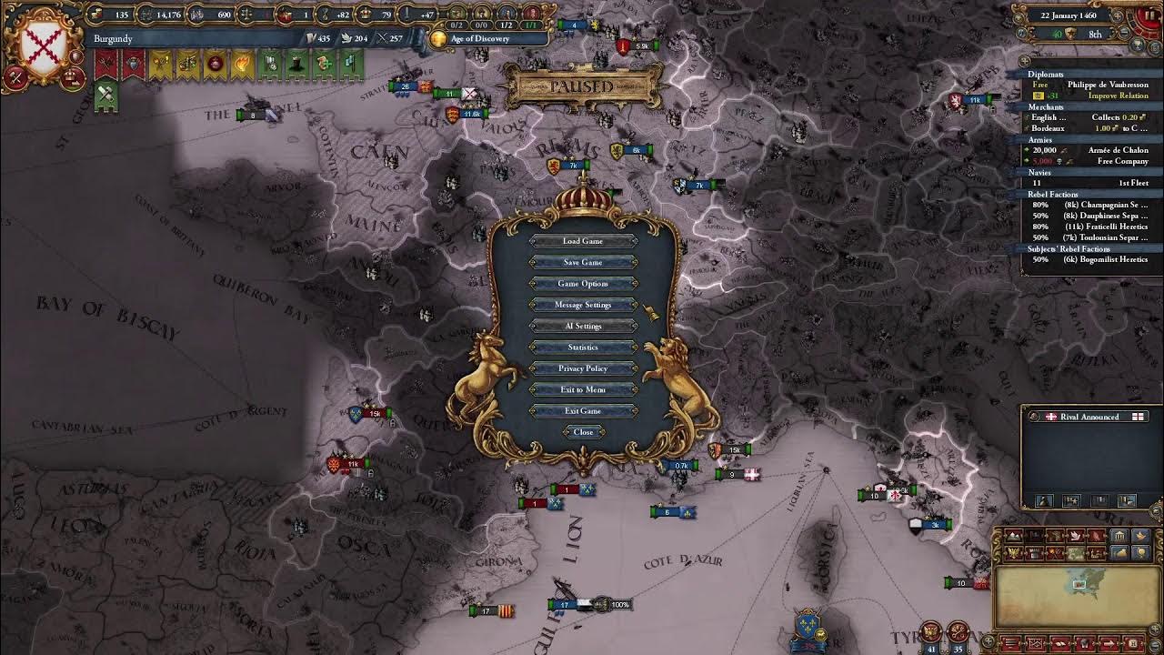 Europa Universalis IV Mary of Lotharingia (Burgundy Playthrough) YouTube