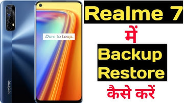 How to backup and restore data in Realme 7 || Realme 7 me data backup aur restore kaise kare ||