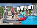 Extreme treadmill challenge wipeout