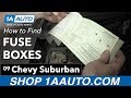 How to Find Your Fuse Boxes on a 07-14 Chevy Suburban