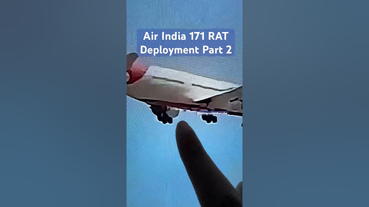 RAT Deployment Air India 171 Crash - Part 2 - #airindia #planecrash #india #crash #boeing #787