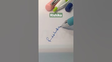 Rishika Signature sample #shorts #ytshorts #youtubeshorts #viral #art #drawing #india