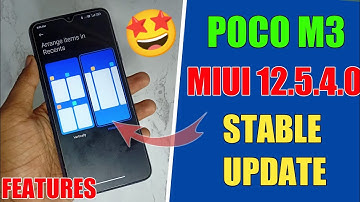 Poco M3 MIUI 12.5.4.0 🇮🇳 Stable Update (Released) Features:-Poco Launcher 4.0, New Recent Bar & More