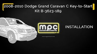 Remote Start Installation for 2008-2010 Dodge Grand Caravan - Key-to-Start - Gas