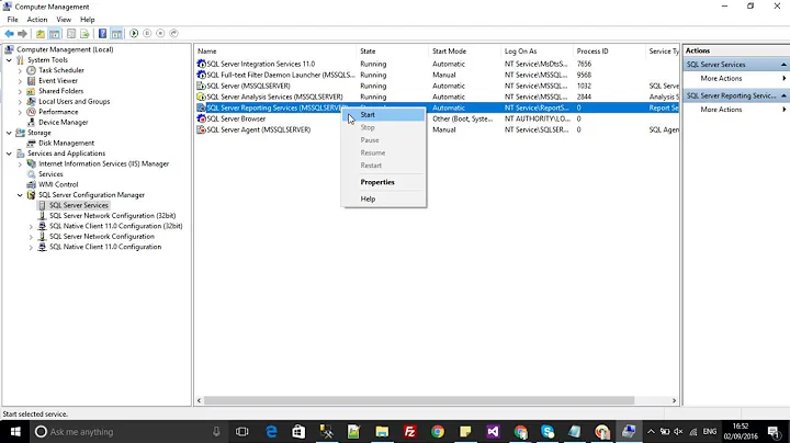 how to find sql server configuration manager in windows10