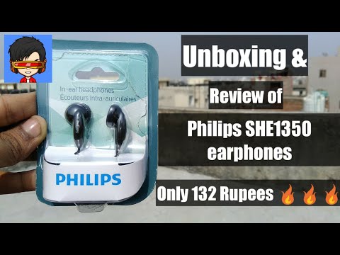 Unboxing & Review of Philips SHE1350 earphones in Hindi/Urdu || By Desi Gamer || 🔥🔥