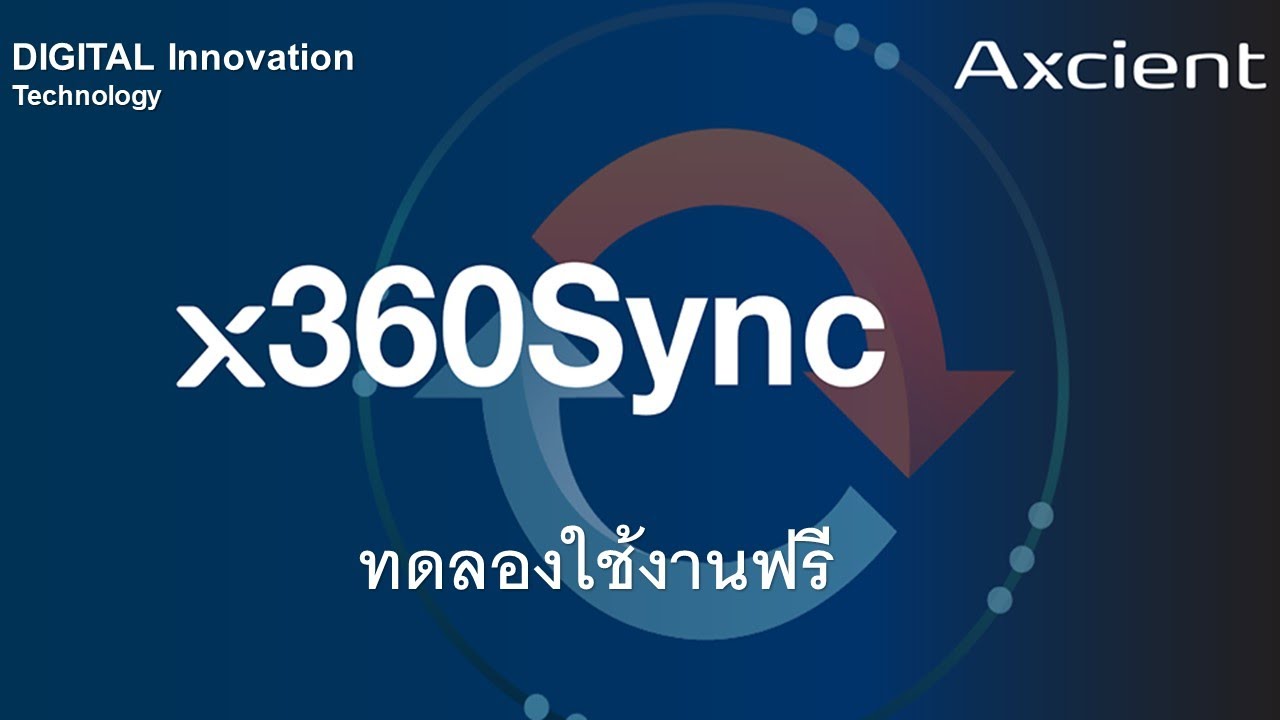 Axcient x360 Sync - การซิงค์และแชร์อย่างปลอดภัย