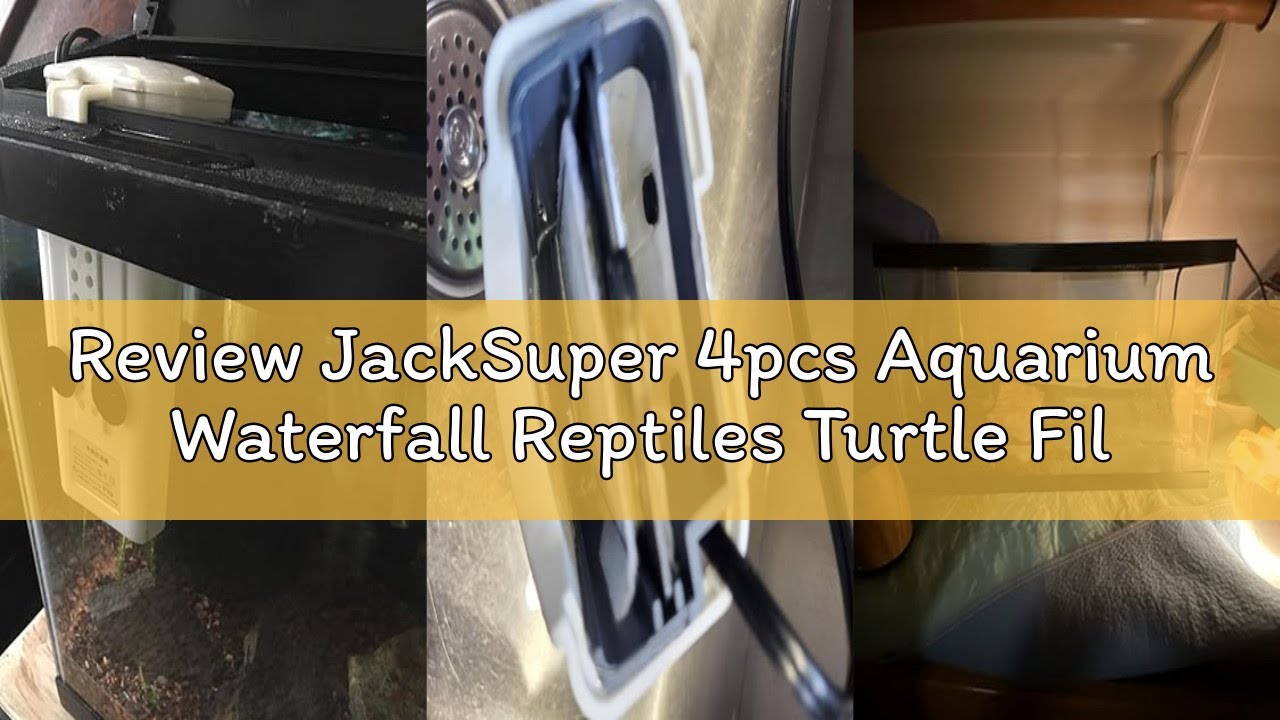 Review JackSuper 4pcs Aquarium Waterfall Reptiles Turtle Filter Cartridges Replacement Waterfall Fil