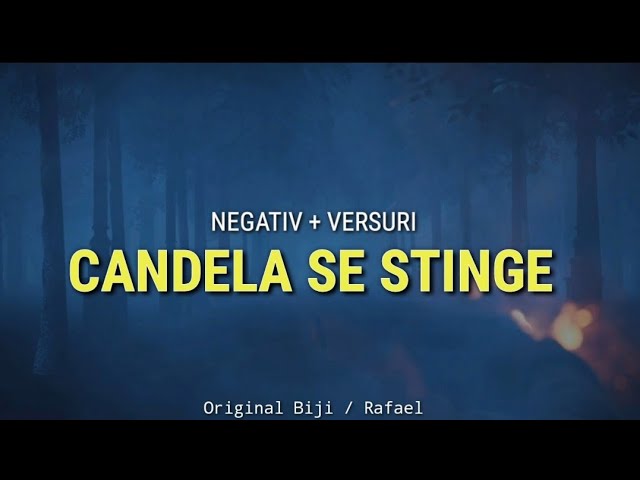 Negativ - CANDELA SE STINGE ( Original Biji/Rafael ) class=