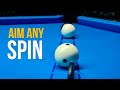 How to aim  apply side spin  back hand  front hand english