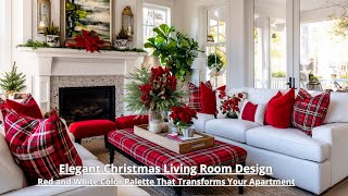 🎄Minimalist Stylish Red and White Christmas for Small Apartments: Warm Holiday Design Tips