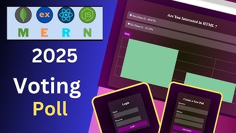 Full Stack MERN Project Online Voting Website With Expressjs, Mongodb, Reactjs And Nodejs