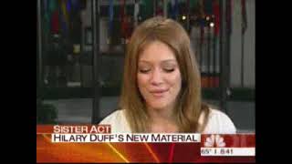 Hilary Duff talking Material Girls on Today Show (2006)