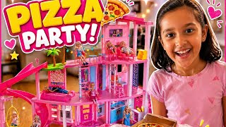 Barbie Doll Pizza Party 🍕 | Fun Cooking &amp; Playtime for Kids #barbie  #pizzaparty #funnyvideo 