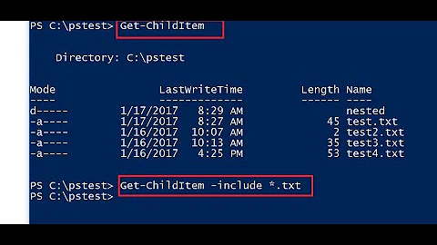 PowerShell Script: Loop over files and folders in Get-ChildItem